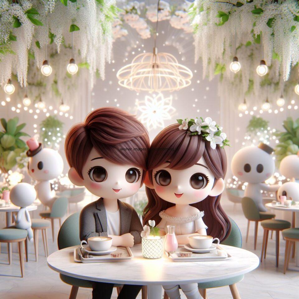 d cute couple images couple seating together with beautifull mall or middle of park amazing light setup ()