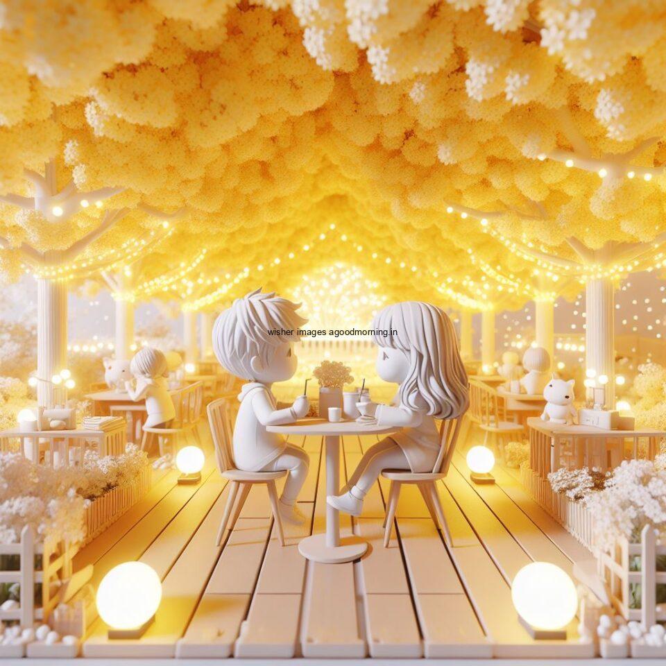 d cute couple images couple seating together with beautifull mall or middle of park azaming light setup ()