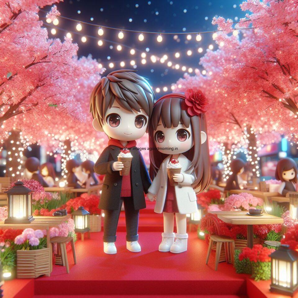 d cute couple images couple seating together with beautifull mall or middle of park azaming light setup ()