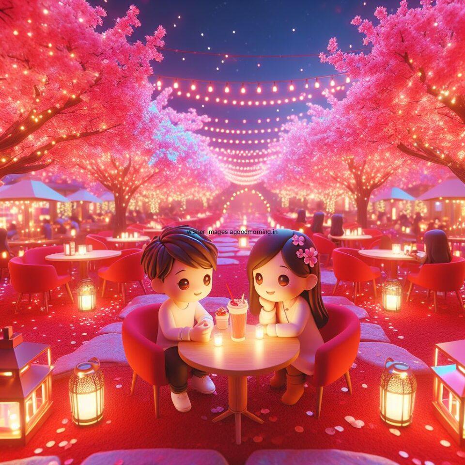 d cute couple images couple seating together with beautifull mall or middle of park azaming light setup ()