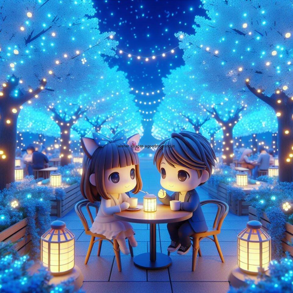 d cute couple images couple seating together with beautifull mall or middle of park azaming light setup ()