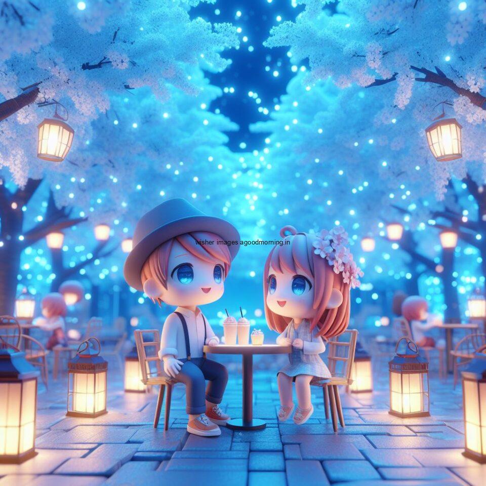 d cute couple images couple seating together with beautifull mall or middle of park azaming light setup ()