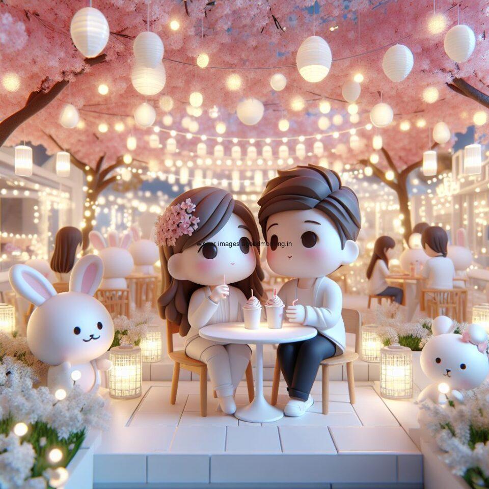 d cute couple images couple seating together with beautifull mall or middle of park azaming light setup ()