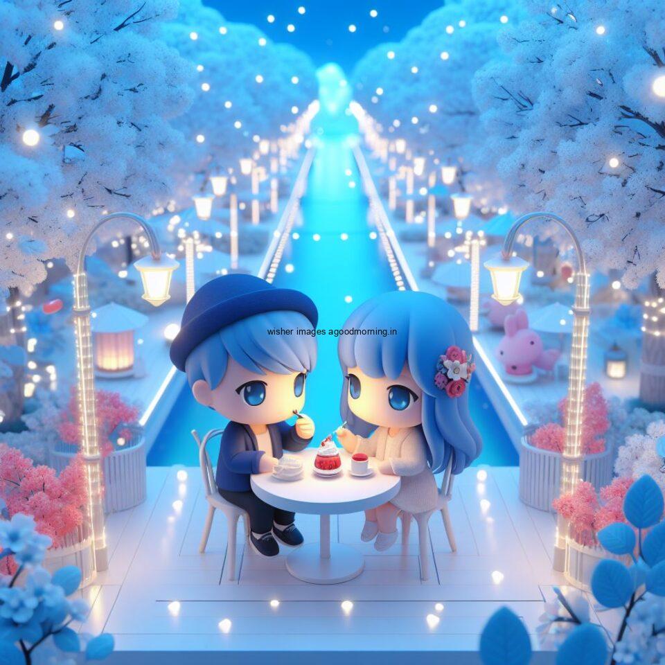 d cute couple images couple seating together with beautifull mall or middle of park azaming light setup ()