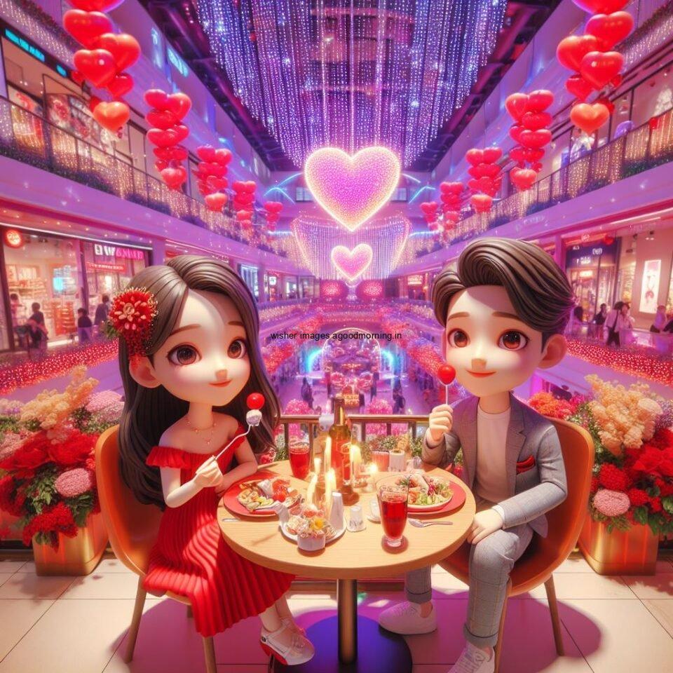 d cute couple images couple seating together with beautifull mall or middle of park azaming light setup ()