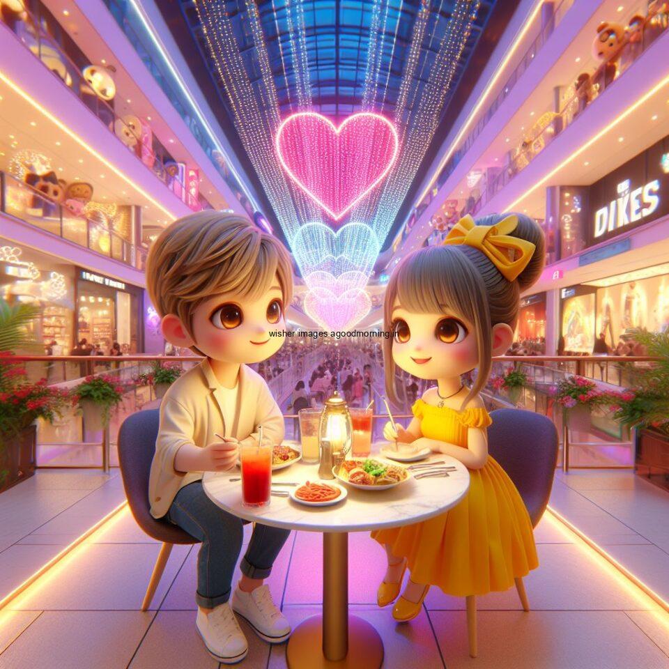 d cute couple images couple seating together with beautifull mall or middle of park azaming light setup ()