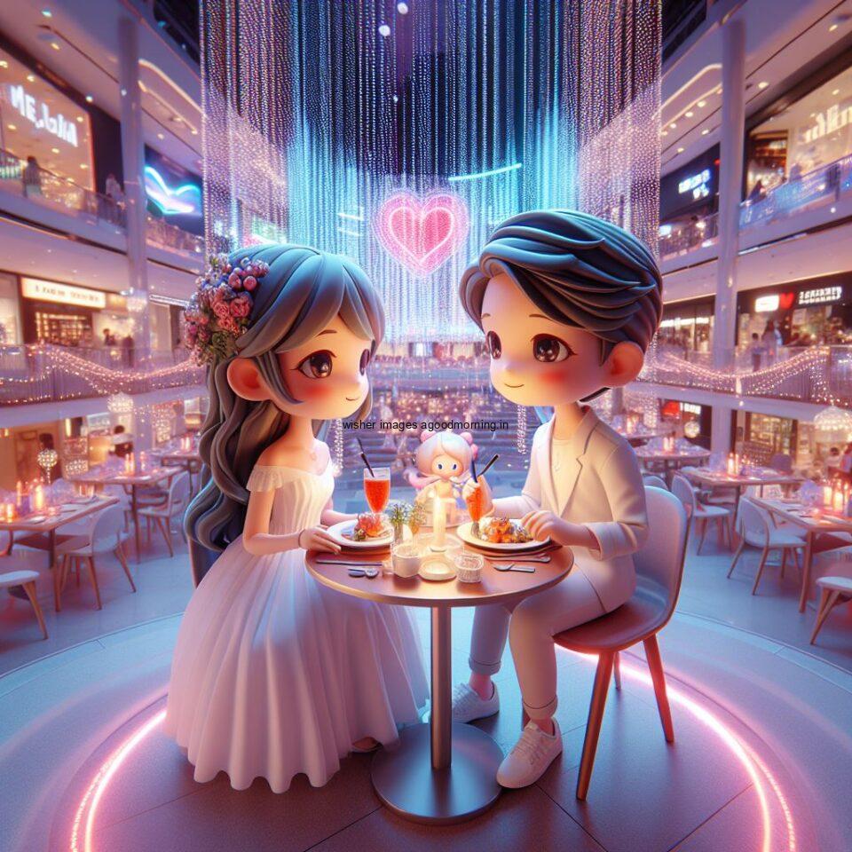 d cute couple images couple seating together with beautifull mall or middle of park azaming light setup ()