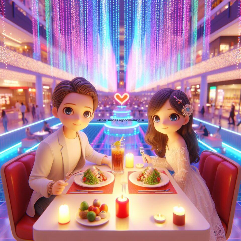 d cute couple images couple seating together with beautifull mall or middle of park azaming light setup ()