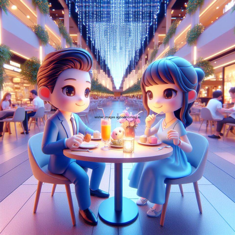 d cute couple images couple seating together with beautifull mall or middle of park azaming light setup ()