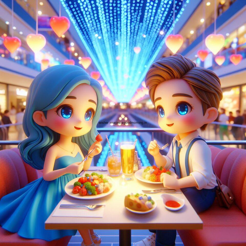 d cute couple images couple seating together with beautifull mall or middle of park azaming light setup ()