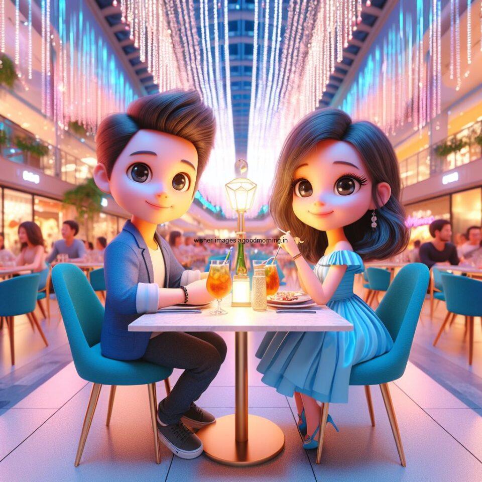 d cute couple images couple seating together with beautifull mall or middle of park azaming light setup ()