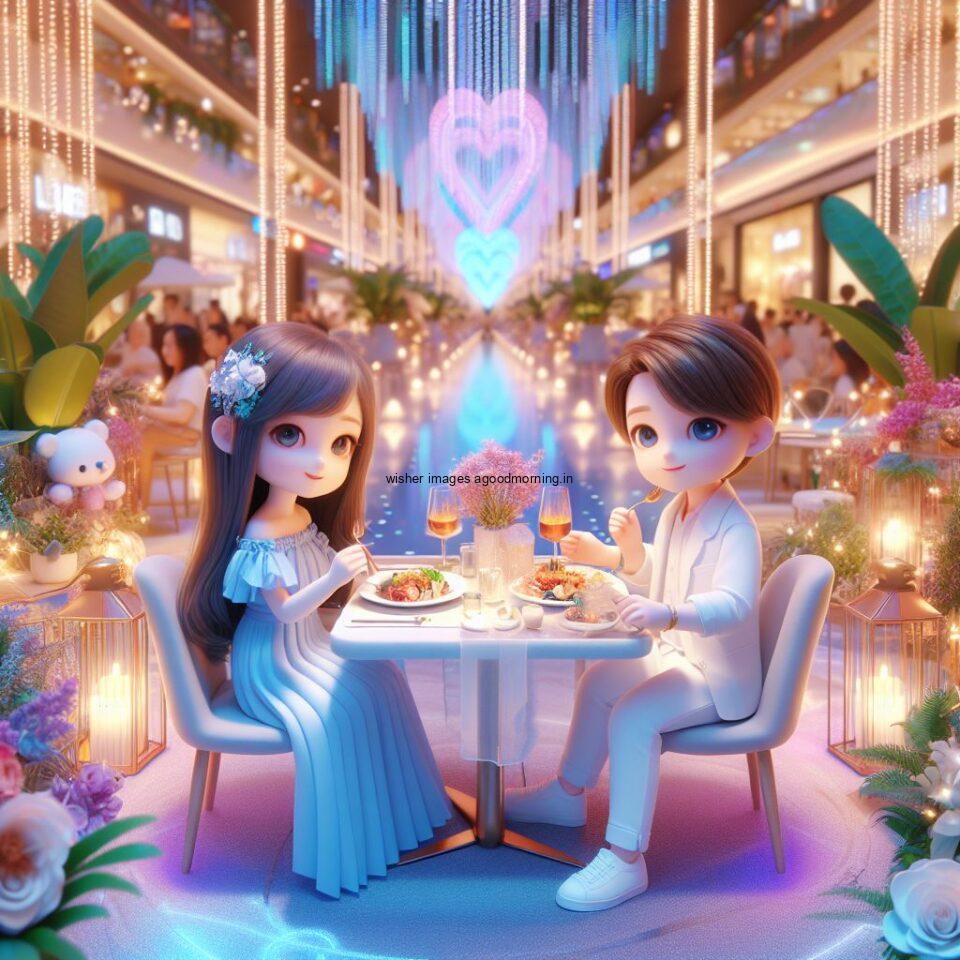 d cute couple images couple seating together with beautifull mall or middle of park azaming light setup ()