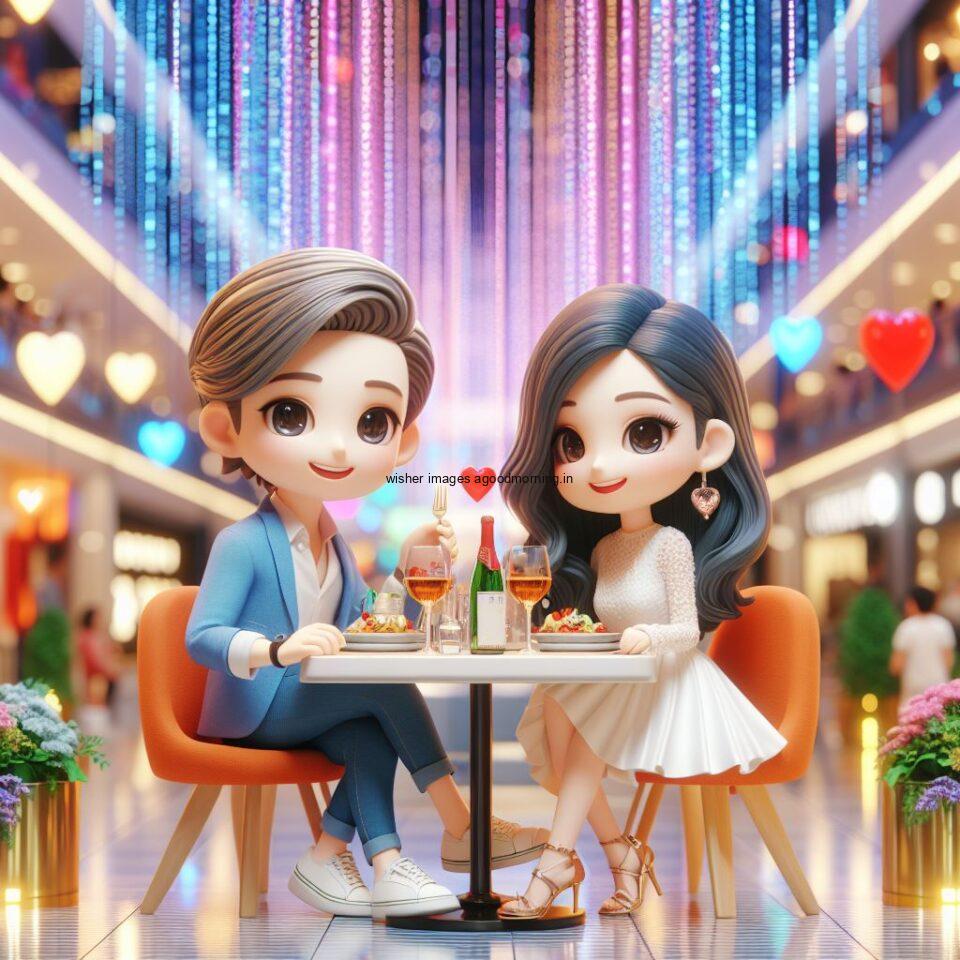 d cute couple images couple seating together with beautifull mall or middle of park azaming light setup ()