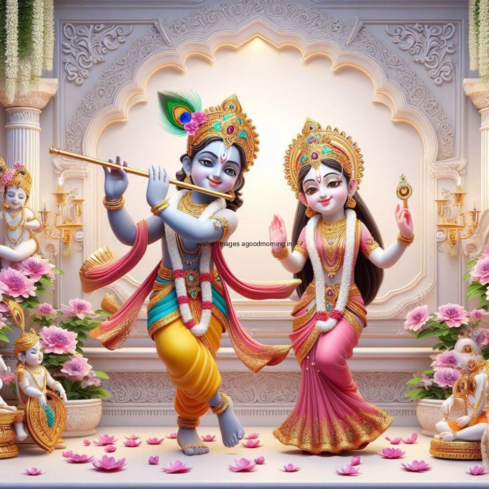 Lord Krishna Images & HD Krishna Photos Jai Shree Krishna Images Status d cute krishna seating playing flute eating button ()