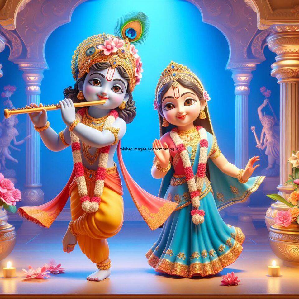 Lord Krishna Images & HD Krishna Photos Jai Shree Krishna Images Status d cute krishna seating playing flute eating button ()