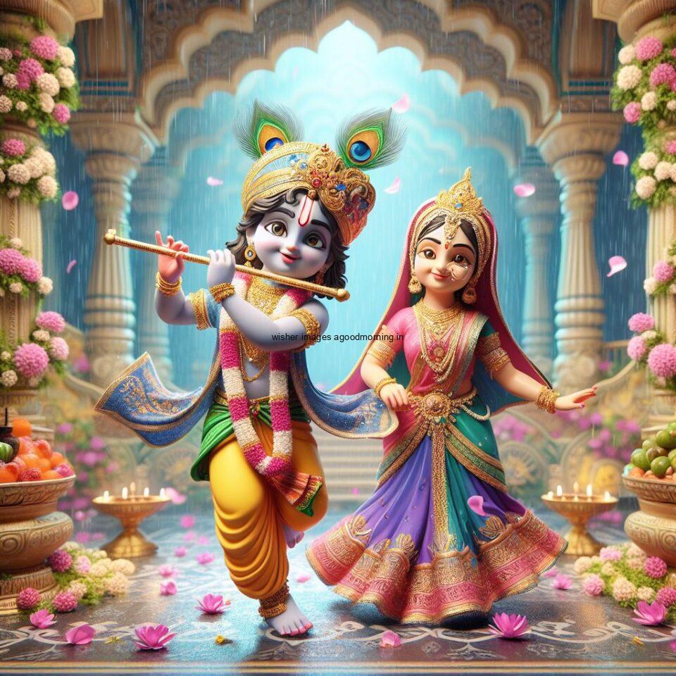 Lord Krishna Images & HD Krishna Photos Jai Shree Krishna Images Status d cute krishna seating playing flute eating button ()