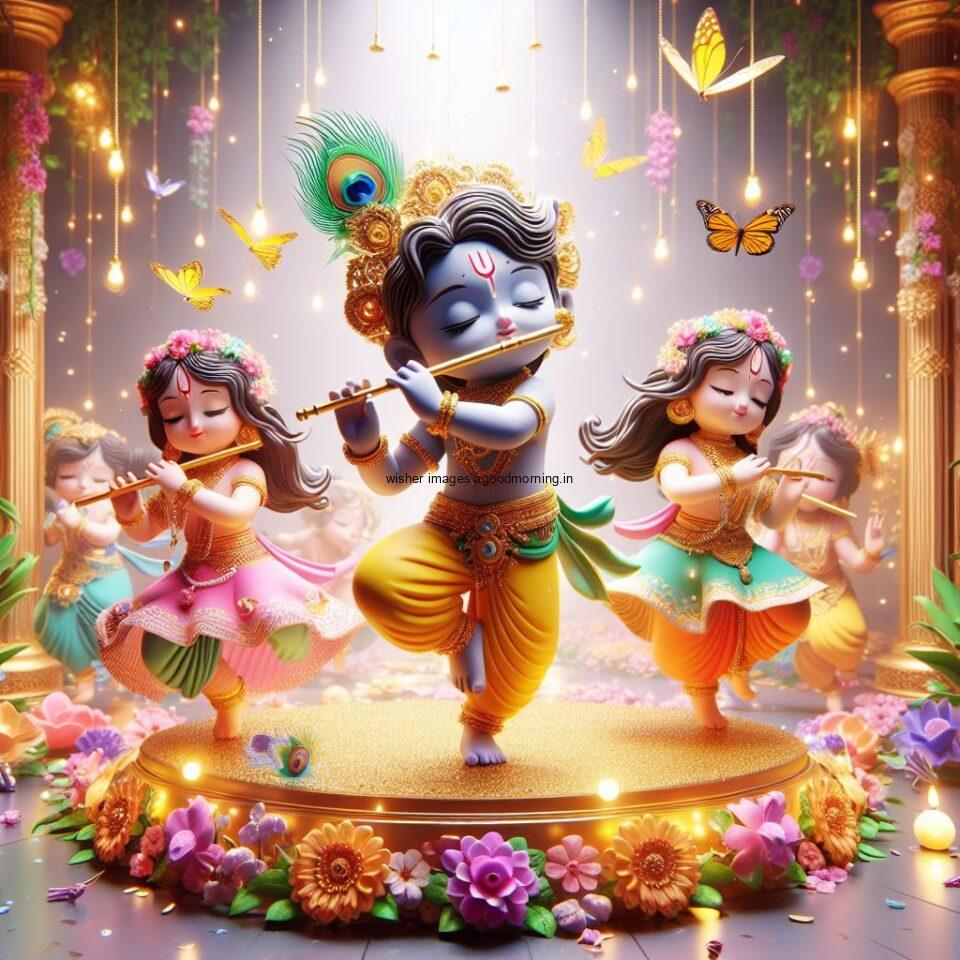 Lord-Krishna-Images-HD-Krishna-Photos-Jai-Shree-Krishna-Images-Status-3d-cute-krishna-seating-playing-flute-eating-button-with-butterfly-10-960x960 60+ Lord Krishna Images & HD Krishna Photos Free Download