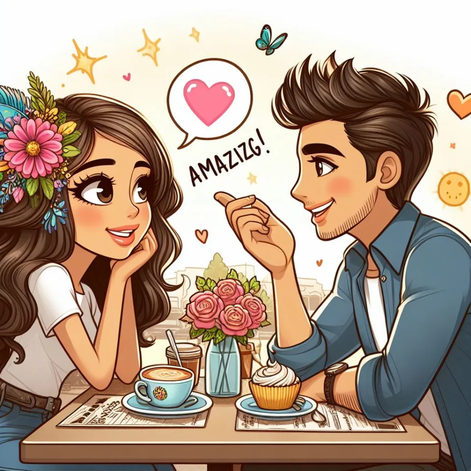 beautiful couple in cafe love couple images with love vibes in city and parpose eachother in the cafe table and enjoy the food ()