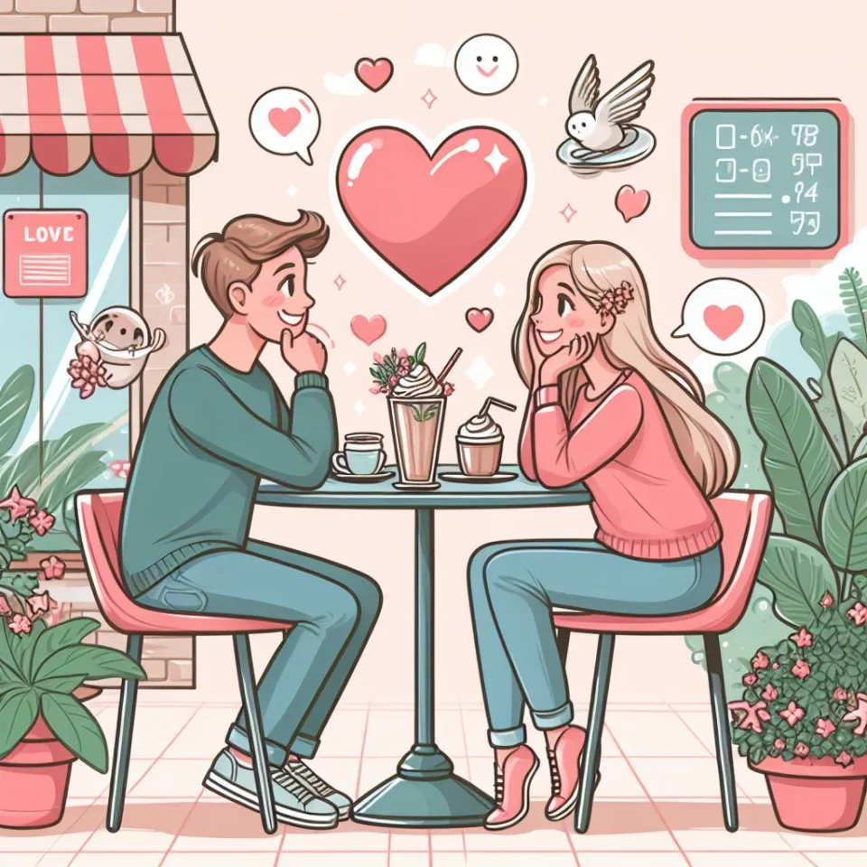 beautiful couple in cafe love couple images with love vibes in city and parpose eachother in the cafe table and enjoy the food ()