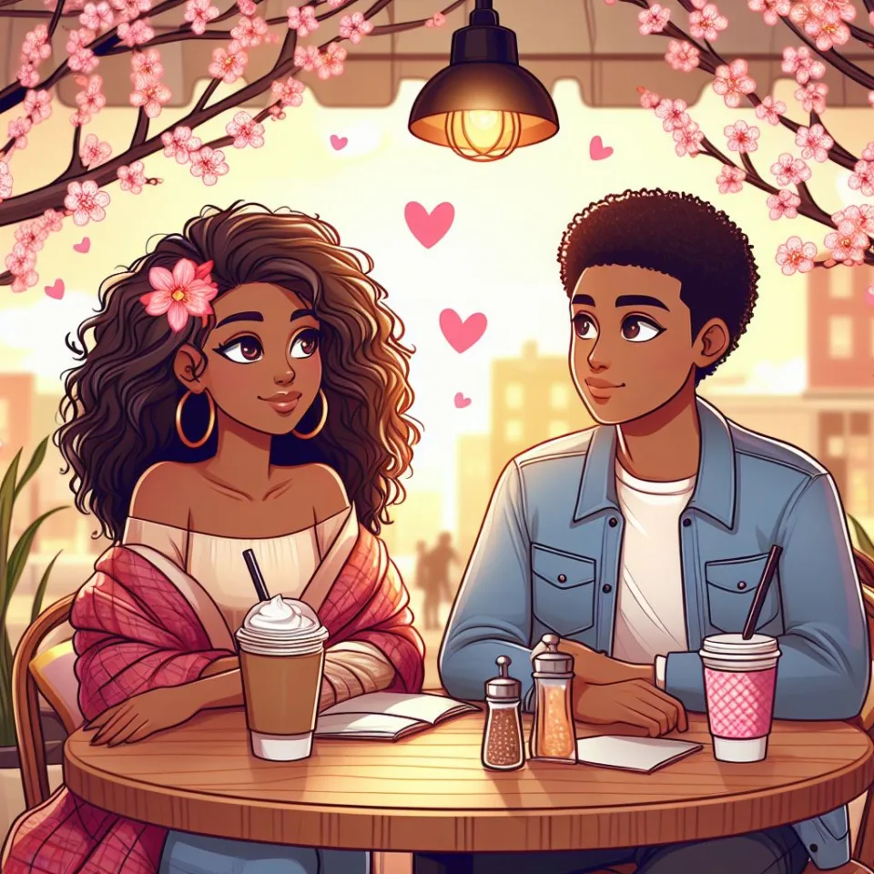 beautiful couple in cafe love couple images with love vibes in city and parpose eachother in the cafe table and enjoy the food ()