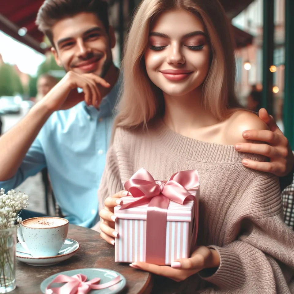 beautiful couple in cafe love couple images with love vibes in city and parpose eachother in the cafe table and enjoy the food ()