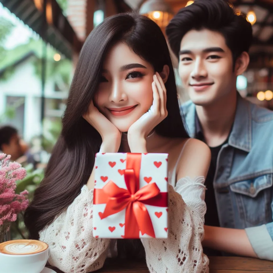 beautiful couple in cafe love couple images with love vibes in city and parpose eachother in the cafe table and enjoy the food ()