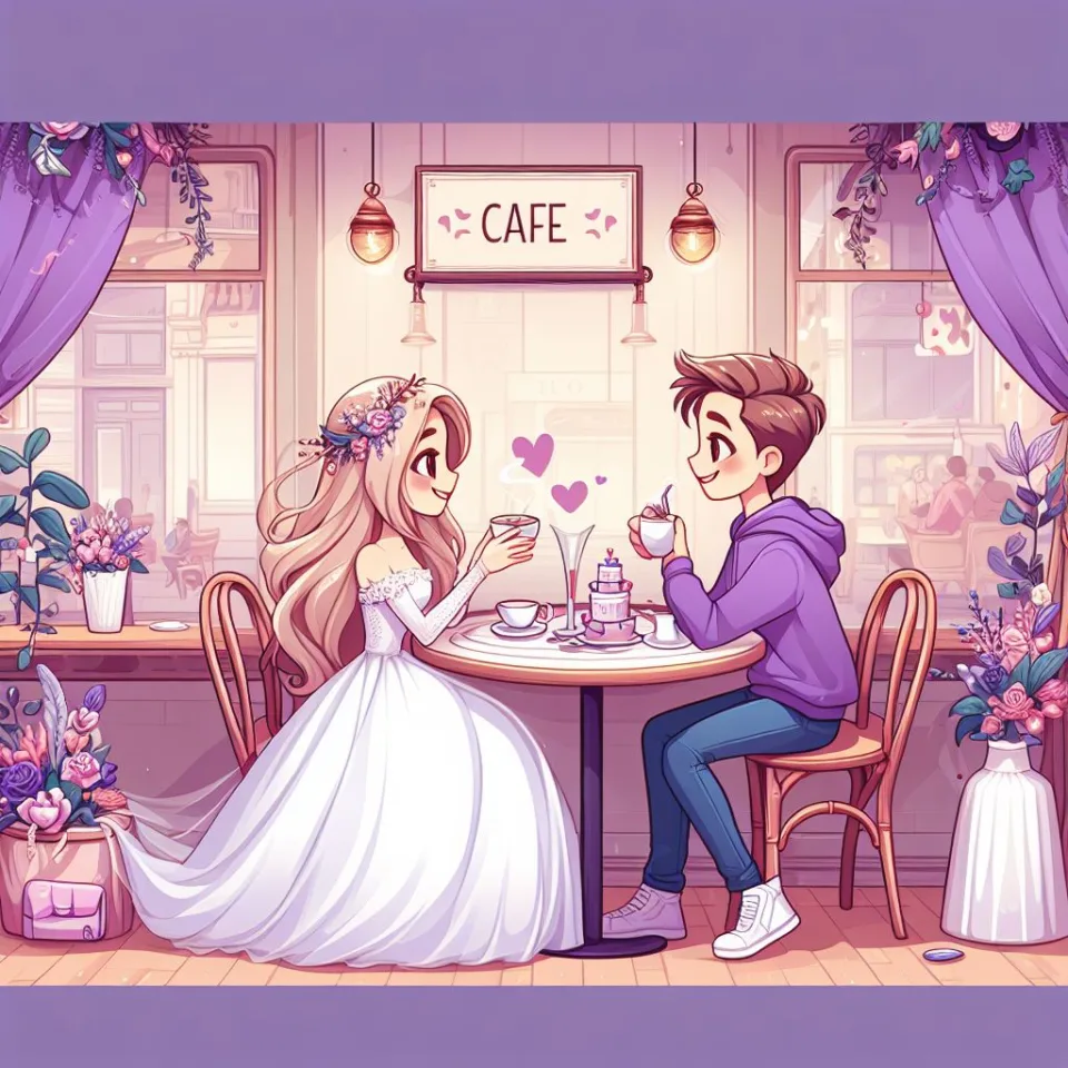 beautiful couple in cafe love couple images with love vibes in city and parpose eachother in the cafe table and enjoy the food ()