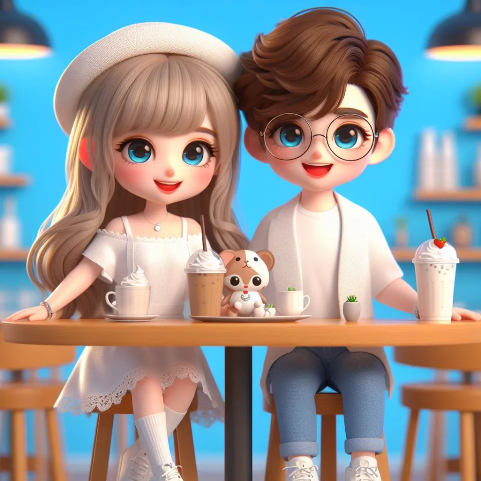 beautiful couple in cafe love couple images with love vibes in city and parpose eachother in the cafe table and enjoy the food ()