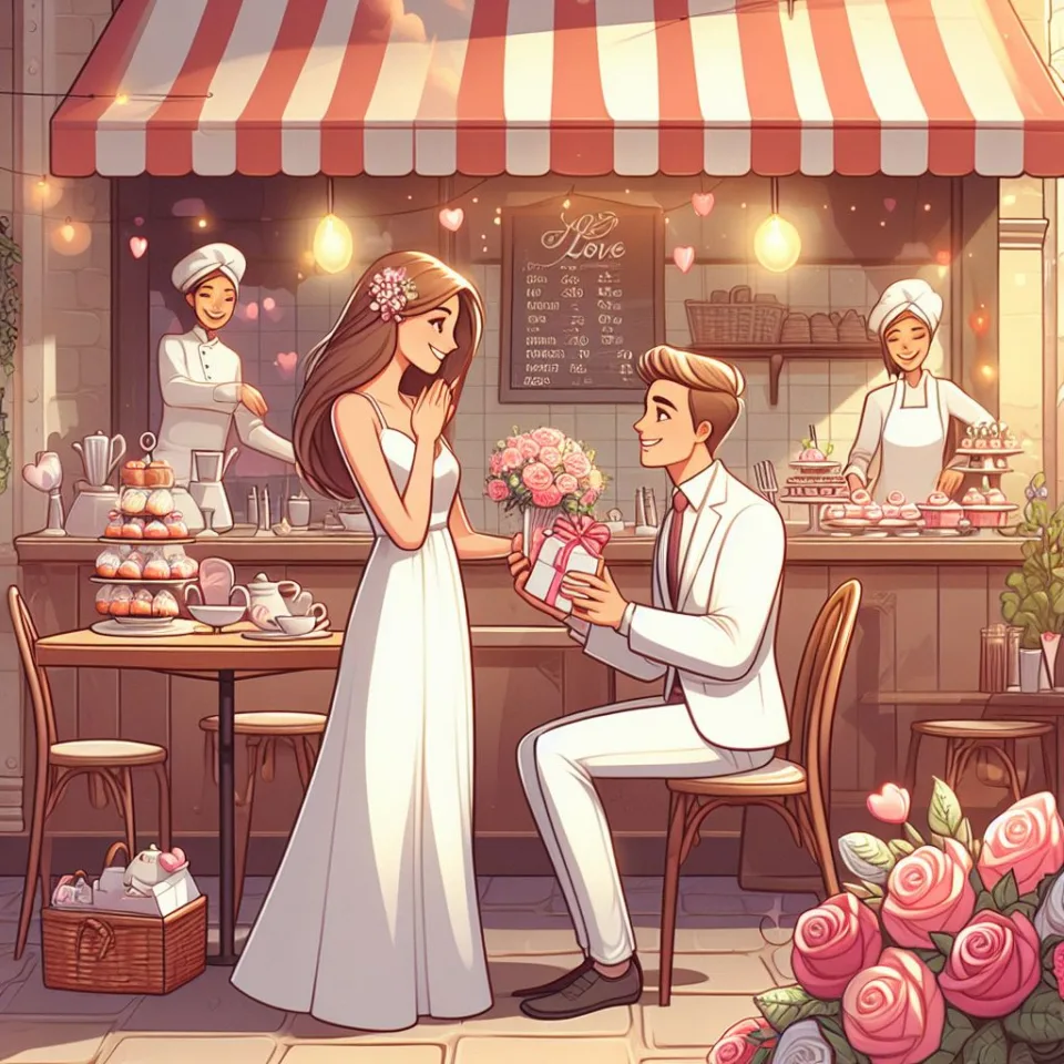 beautiful couple in cafe love couple images with love vibes in city and parpose eachother in the cafe table and enjoy the food ()