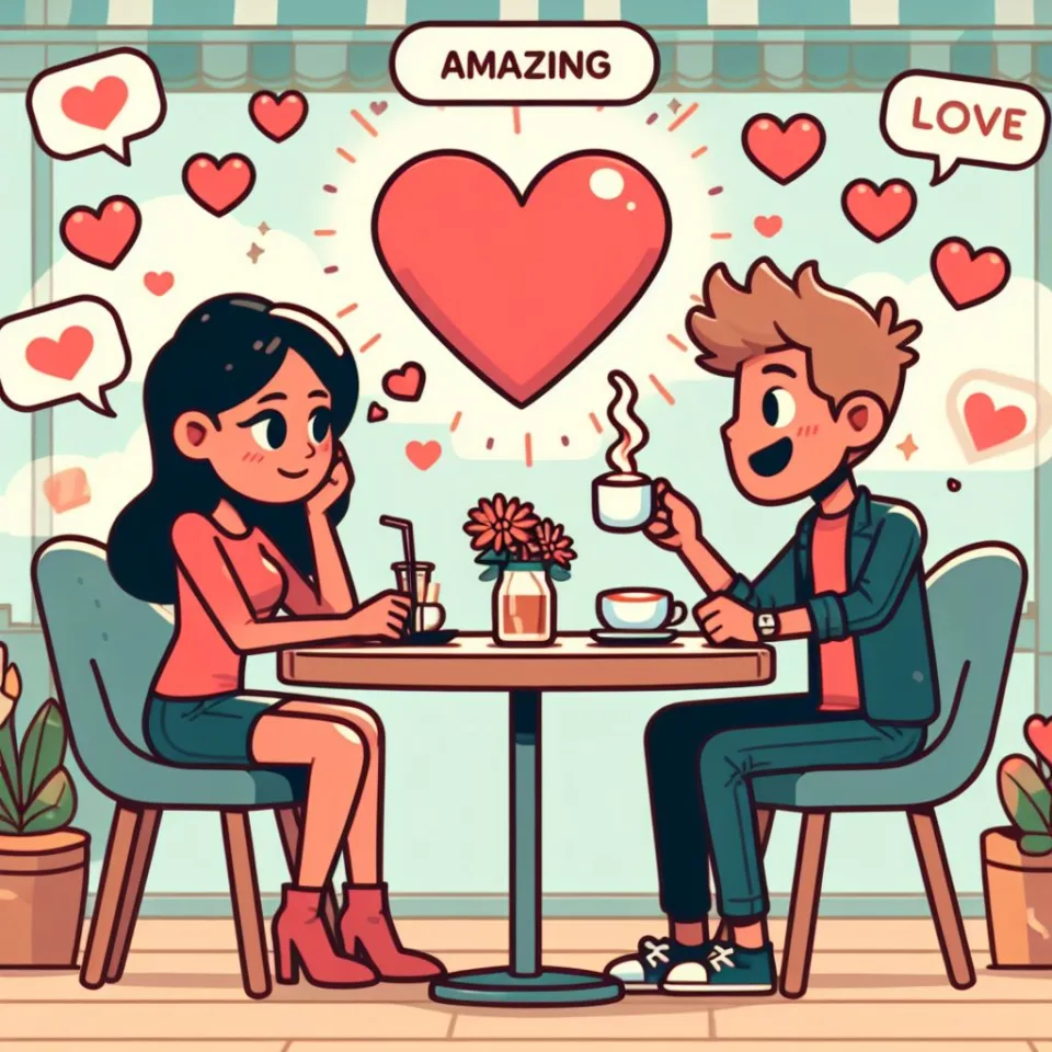 beautiful couple in cafe love couple images with love vibes in city and parpose eachother in the cafe table and enjoy the food ()