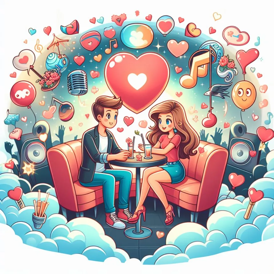 beautiful couple in cafe love couple images with love vibes in city and parpose eachother in the cafe table and enjoy the food ()