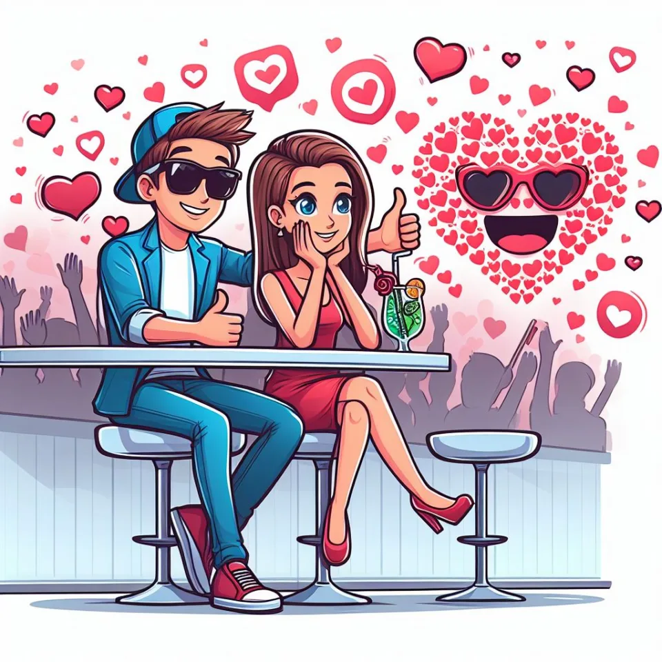 beautiful couple in cafe love couple images with love vibes in city and parpose eachother in the cafe table and enjoy the food ()