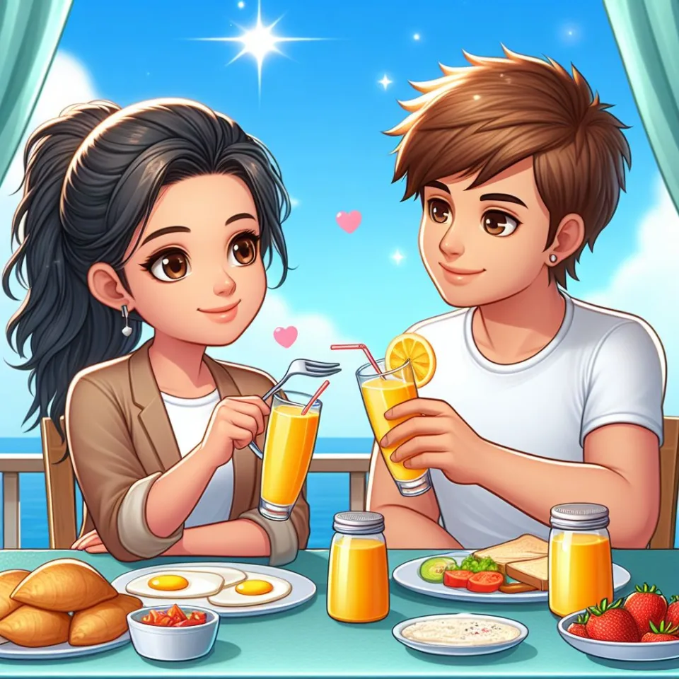 beautiful couple in cafe love couple images with love vibes in city and parpose eachother in the cafe table and enjoy the food image ()