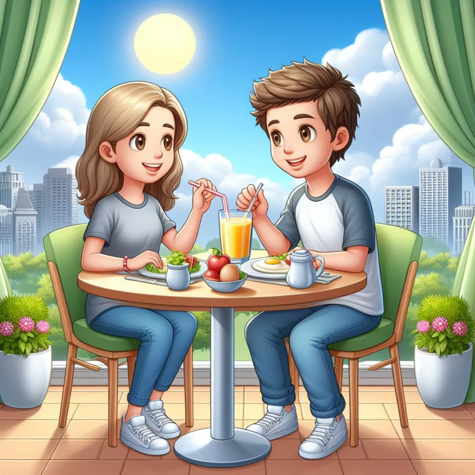 beautiful couple in cafe love couple images with love vibes in city and parpose eachother in the cafe table and enjoy the food image ()