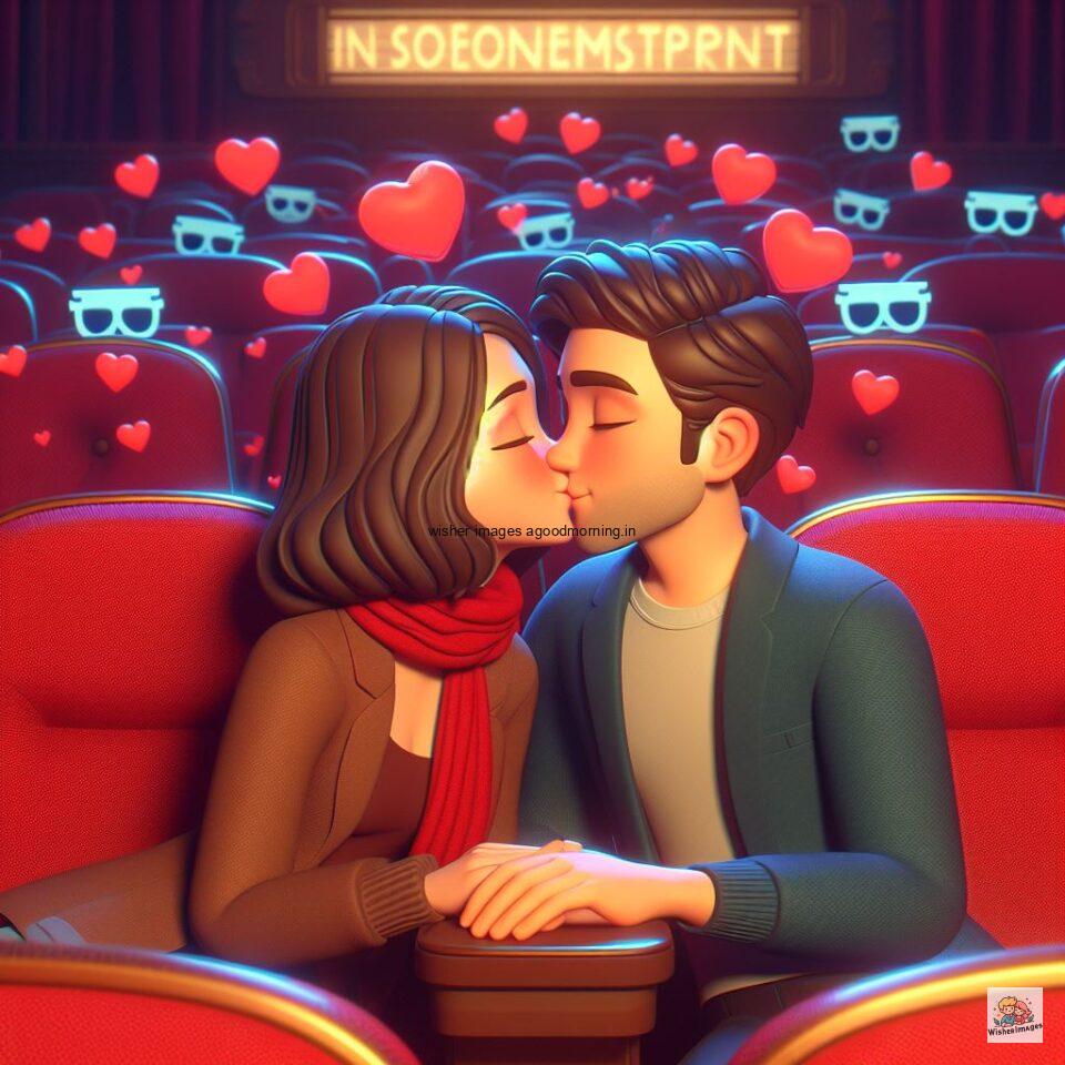 couple seating in theater with eachother with love vibes amazing life amazing lights setup ()