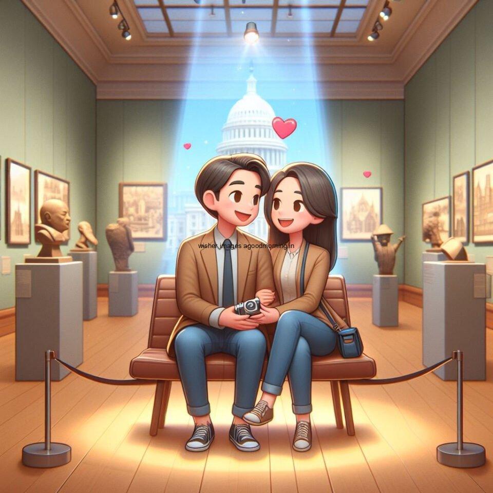 cute couple d images with amazing lights and couple are making love vibes with beautiful background heart images ()