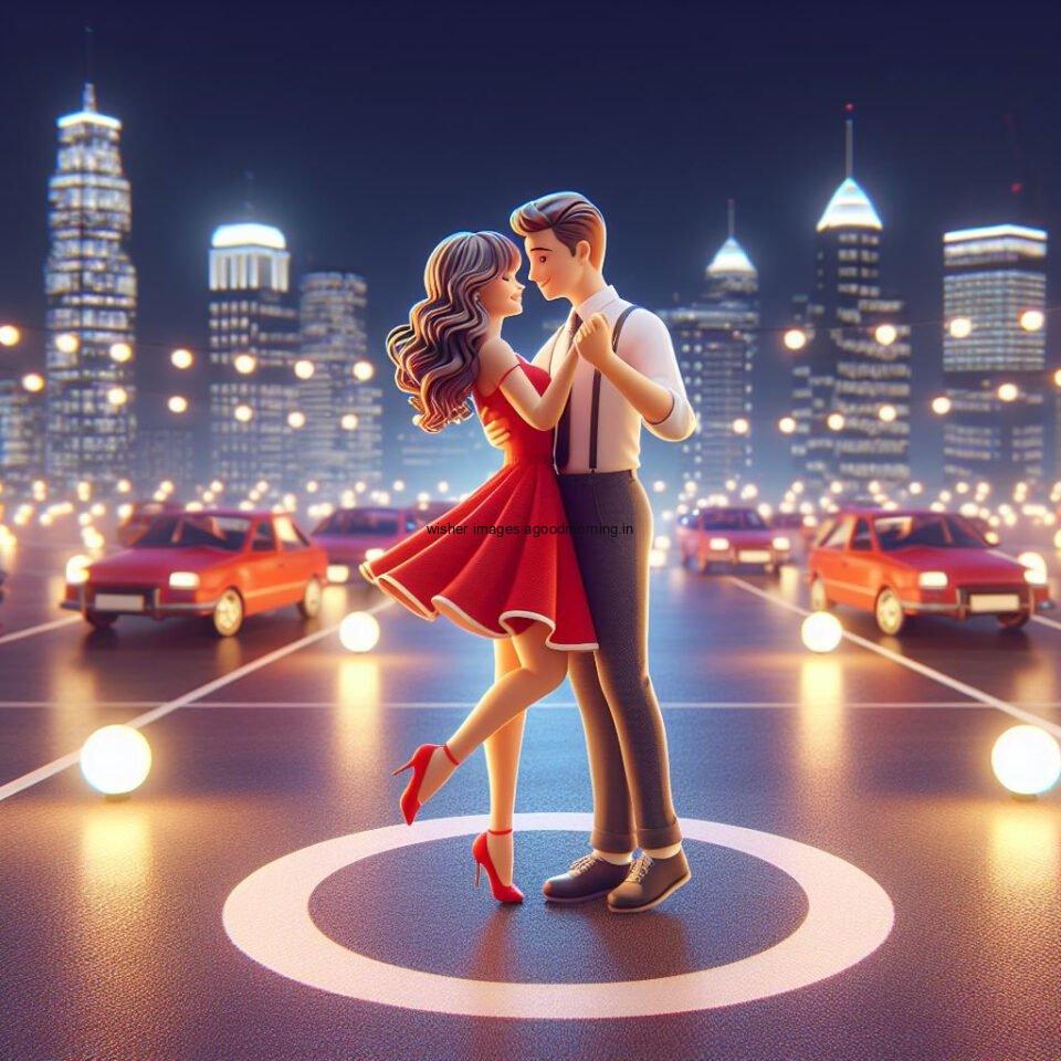 cute couple d images with amazing lights and couple are making love vibes with beautiful background heart images ()