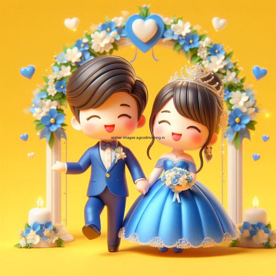 d cut couples wallpapers enjoy the wedding with dancing beautiful dress ()