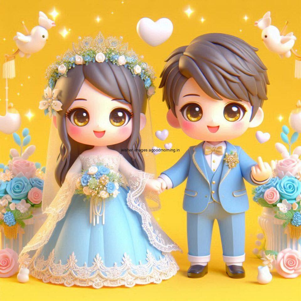 d cut couples wallpapers enjoy the wedding with dancing beautiful dress ()