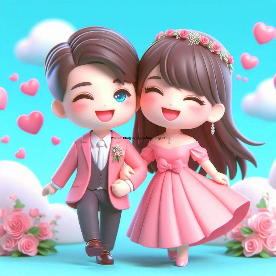 d cut couples wallpapers enjoy the wedding with dancing beautiful dress ()