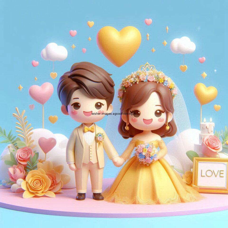 d cut couples wallpapers enjoy the wedding with dancing beautiful dress ()