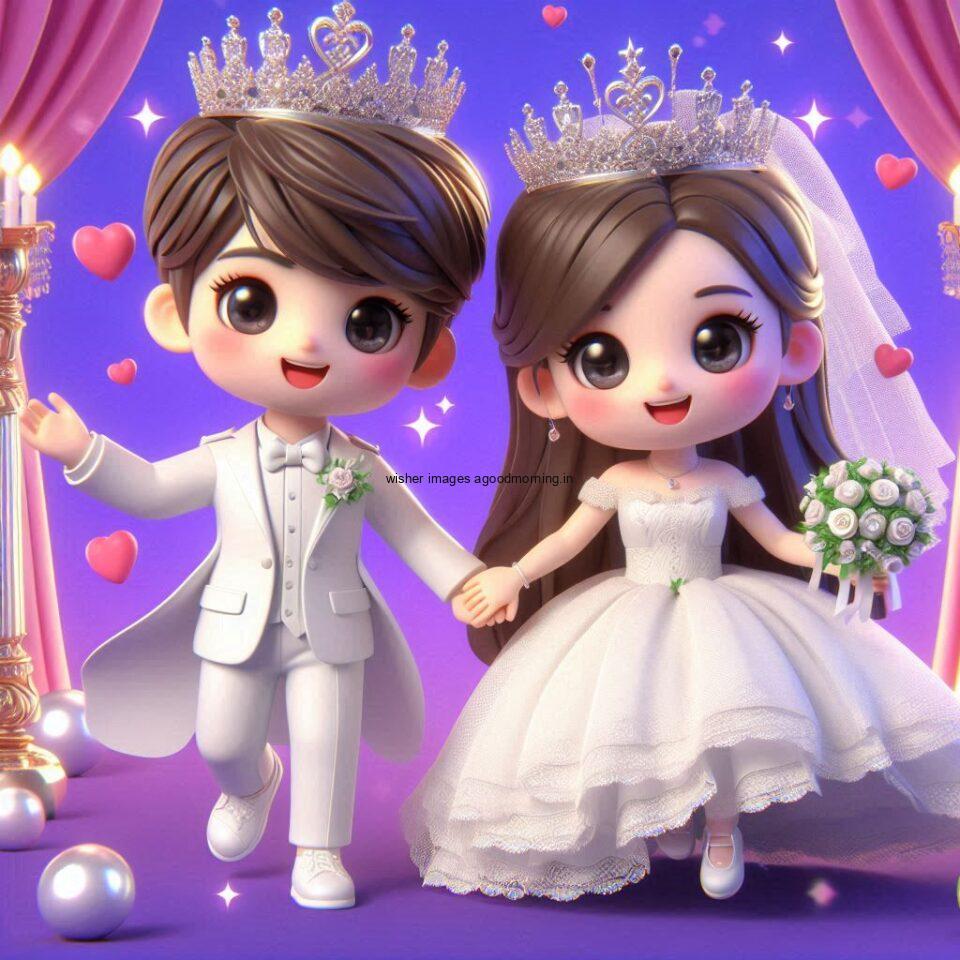 d cut couples wallpapers enjoy the wedding with dancing beautiful dress ()