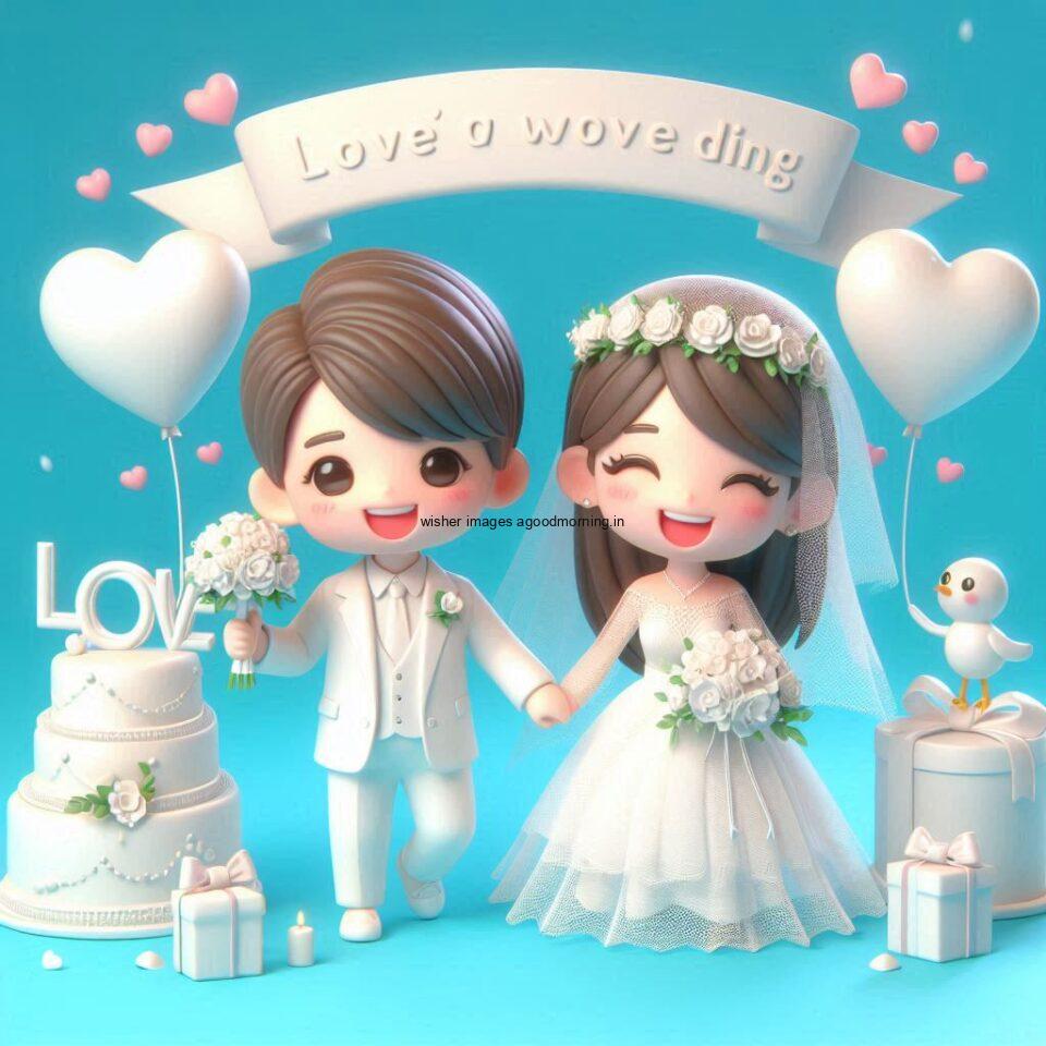 d cut couples wallpapers enjoy the wedding with dancing beautiful dress ()