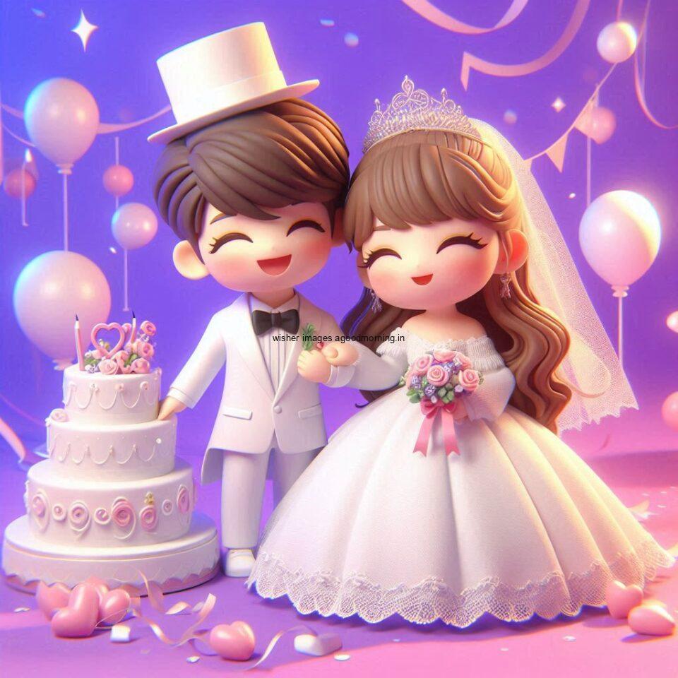 d cut couples wallpapers enjoy the wedding with dancing beautiful dress ()