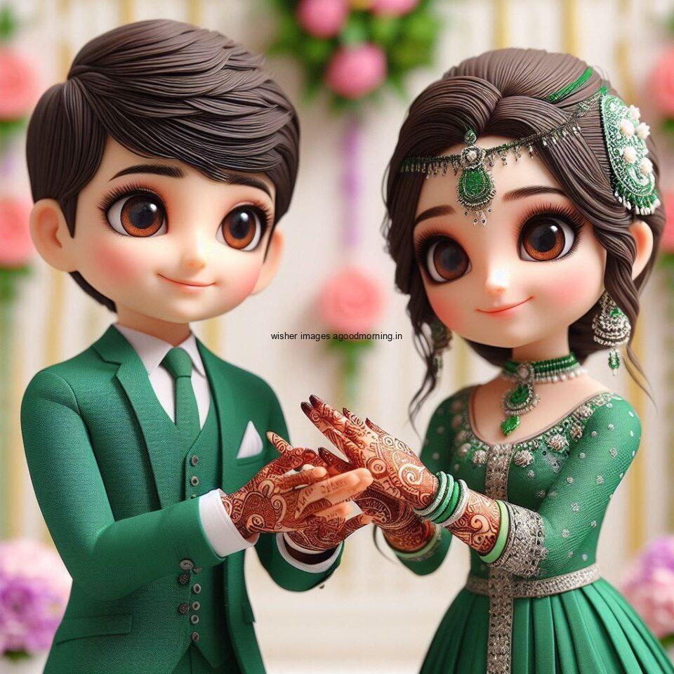 d cut couples wallpapers enjoy the wedding with each other haldi mahndi dancing green dress or yellow dress ()