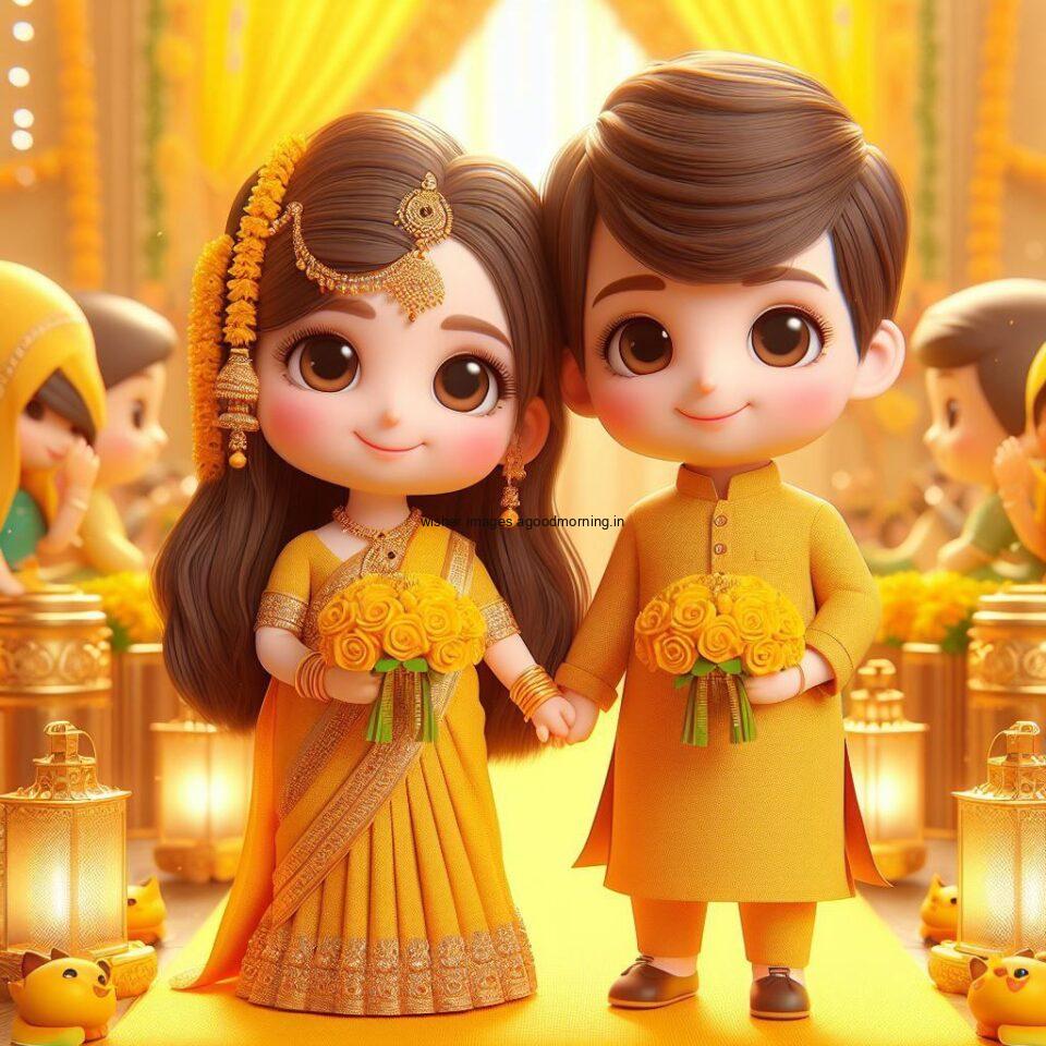 d cut couples wallpapers enjoy the wedding with each other haldi mahndi dancing green dress or yellow dress ()