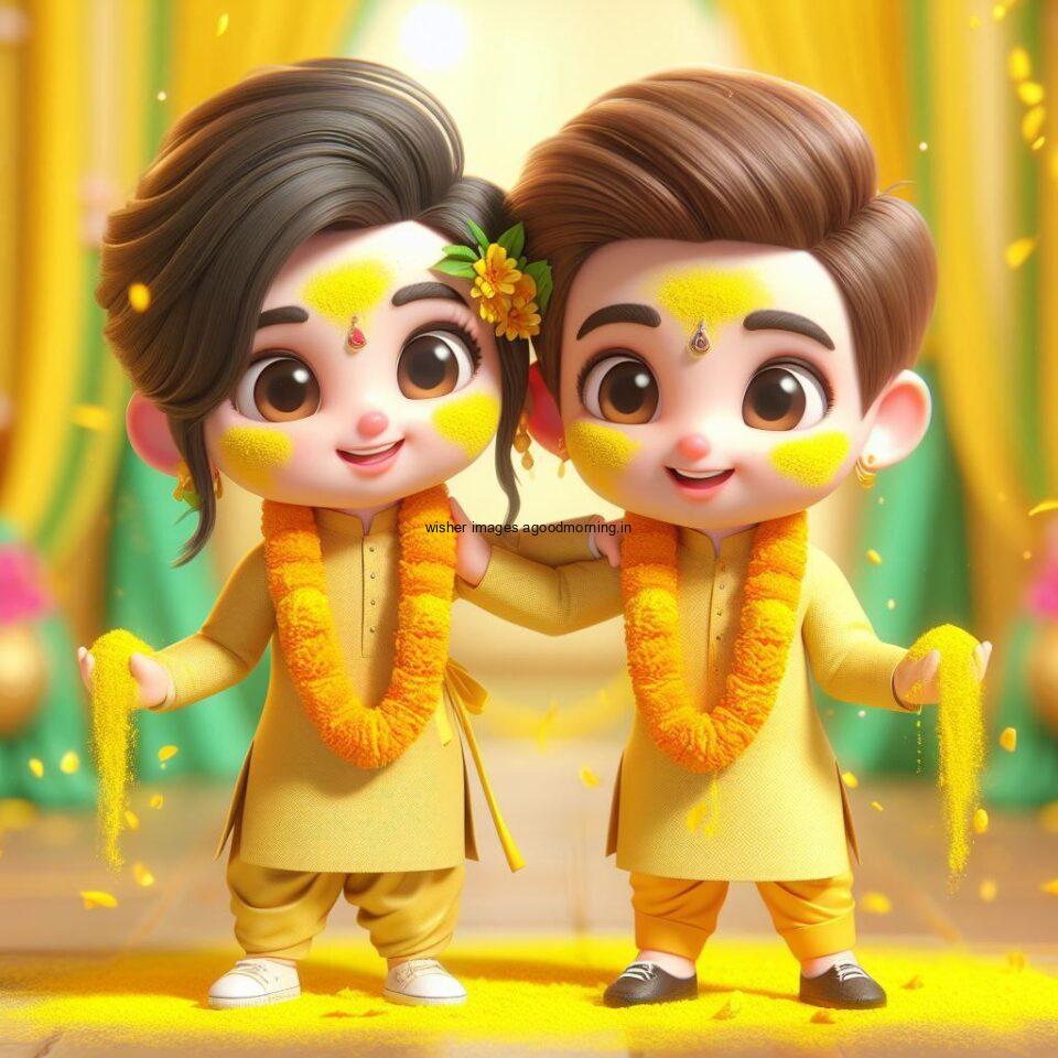 d cut couples wallpapers enjoy the wedding with each other haldi mahndi dancing green dress or yellow dress ()