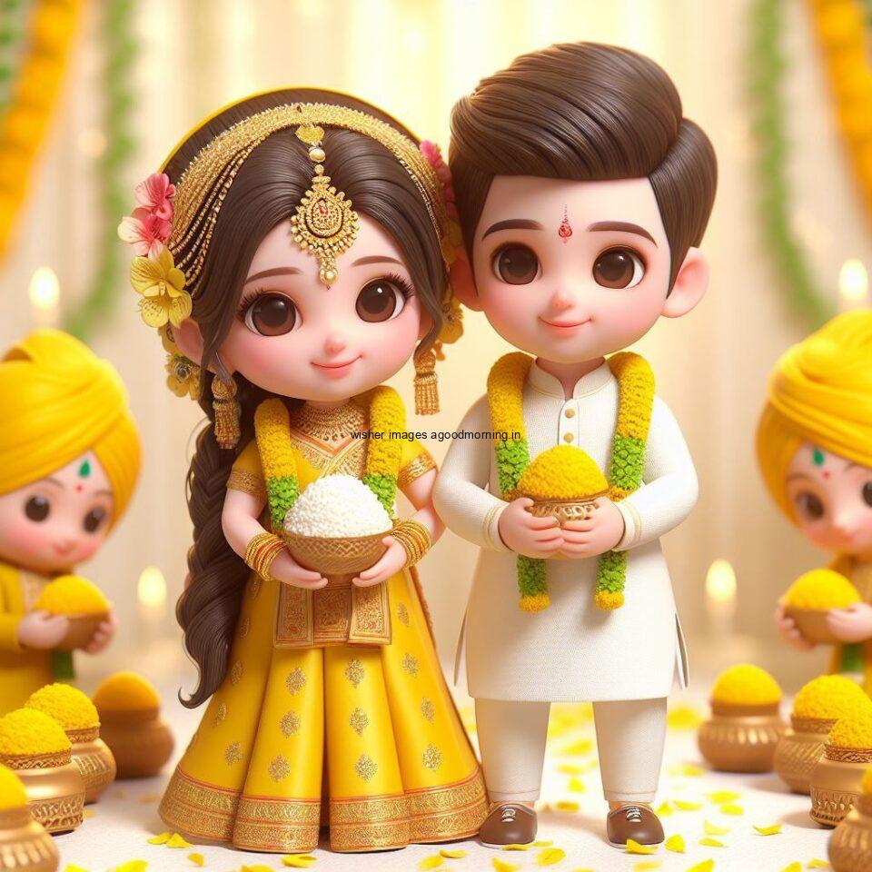 d cut couples wallpapers enjoy the wedding with each other haldi mahndi dancing green dress or yellow dress ()