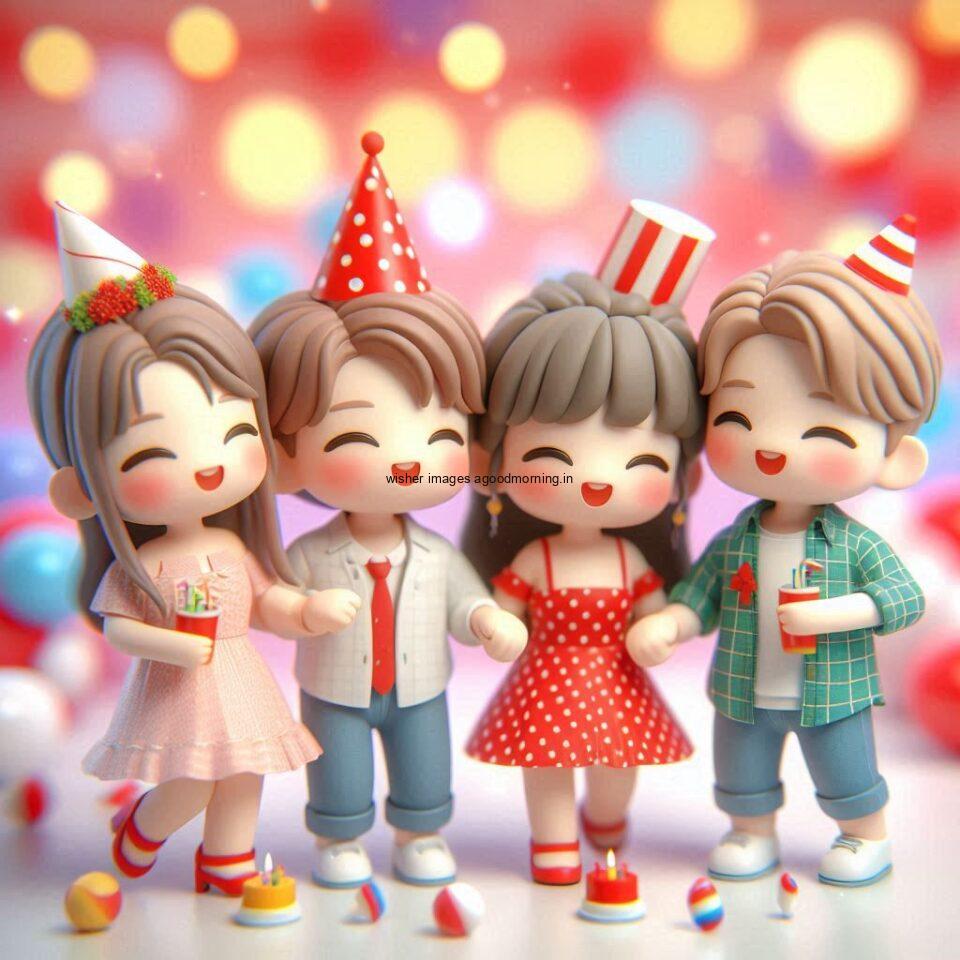 d cute cartoon wallpaper cute d cartoon images beautifull background with friedns are enjoy anniversary gangs ()