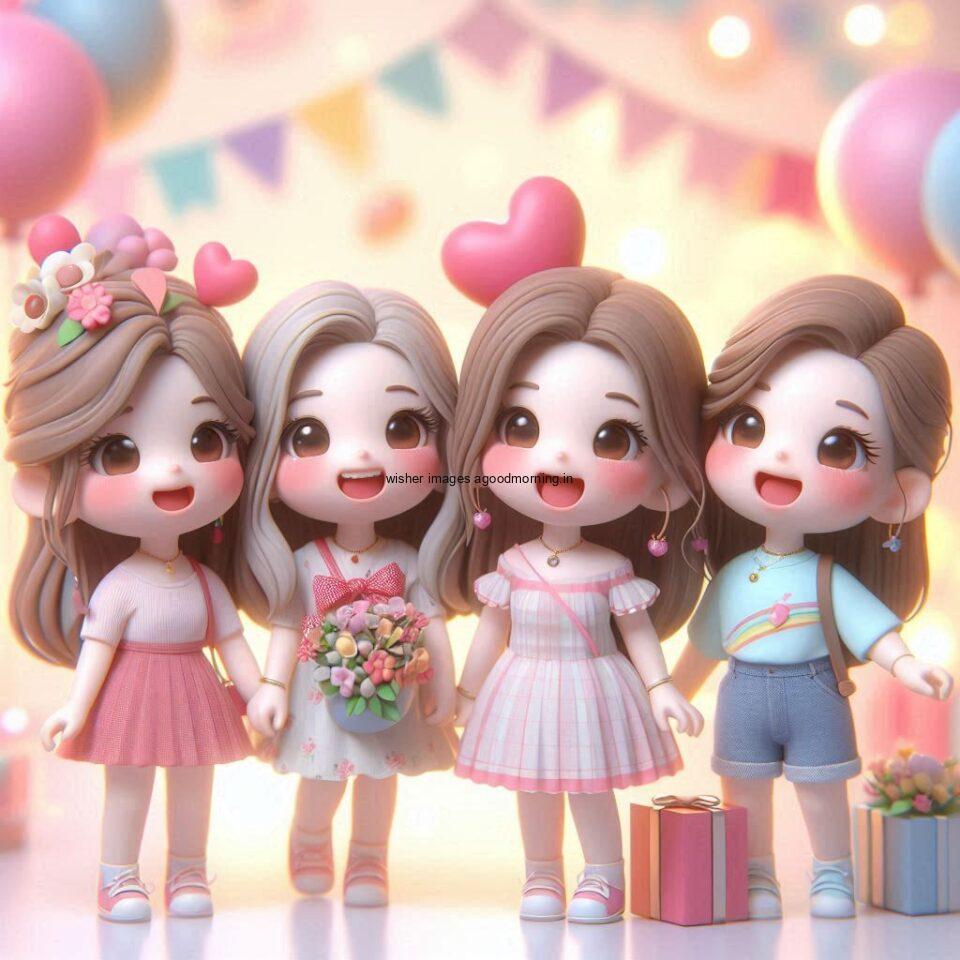 d cute cartoon wallpaper cute d cartoon images beautifull background with friedns are enjoy anniversary gangs ()